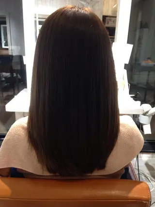 セミロング 髪質改善＆縮毛矯正 三上大地のヘアスタイル