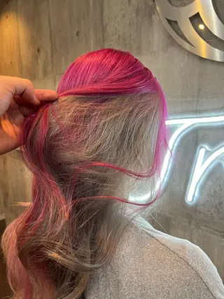 セミロング カラー パーマ ヘアアレンジ メンズ キッズ ネイル マツエク・マツパ アイブロウ 韓国/顔周り/透明感 /レイヤー/ひなたのヘアスタイル