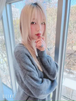 セミロング 鈴木 拓馬のヘアスタイル