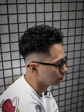 ショート カラー パーマ メンズ 💈men's💈 satoru中目黒のヘアスタイル