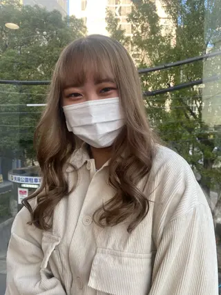 ロング カラー 鈴木/ニュアンス パーマ/メンズのヘアスタイル