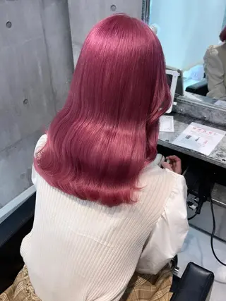 ロング カラー パーマ ヘアアレンジ メンズ キッズ ネイル マツエク・マツパ アイブロウ 🎀韓国レイヤー YURINA🎀のヘアスタイル