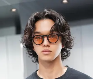 ロング パーマ ヘアアレンジ メンズ fifth 石川 凪のヘアスタイル