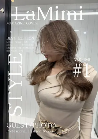 セミロング カラー La Mimiのヘアスタイル