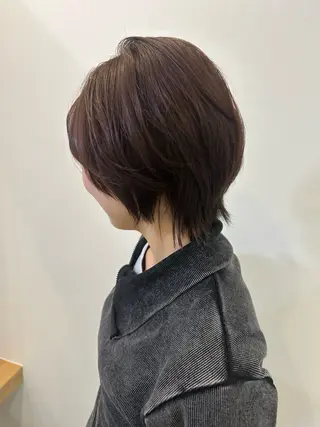 ショート カラー レイヤー/ナチュラル 💐nao.のヘアスタイル