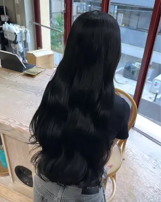 ロング カラー ササキカズマ〻透明感 〻色落ち〻赤み消しのヘアスタイル