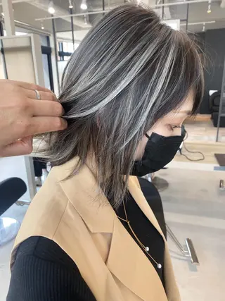 ショート カラー パーマ ヘアアレンジ メンズ ネイル マツエク・マツパ アイブロウ 井上 一平のヘアスタイル
