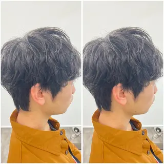 パーマ メンズ 【北千住】🌈韓国風 レイヤー✨小顔カットのヘアスタイル