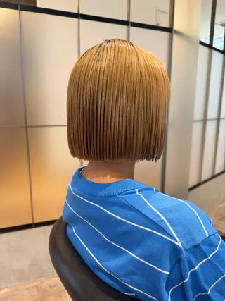ミディアム 須藤 優真 切りっぱなしボブのヘアスタイル