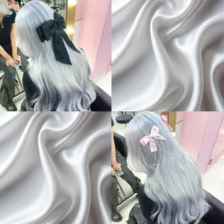 ロング 2次元カラー/ ブリーチMANATOのヘアスタイル