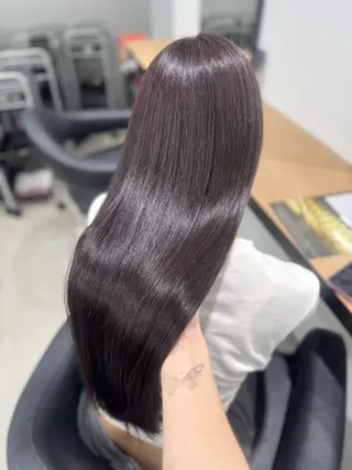 ロング カラー ヘアアレンジ 🤍淡色ピンク&ラベ ンダーYUKI🤍のヘアスタイル