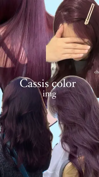 カラー 暖色カラー 奥村陽花のヘアスタイル