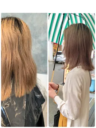 ミディアム ノモト ハルのヘアスタイル