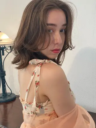 ミディアム risa/ 名古屋美容室のヘアスタイル