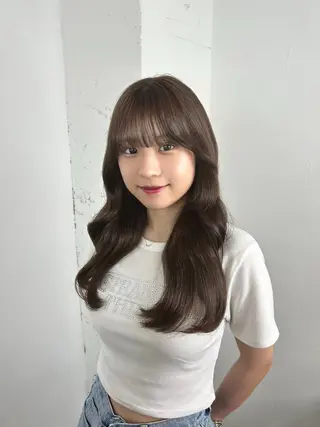 ロング 縮毛矯正 宮本晃成のヘアスタイル