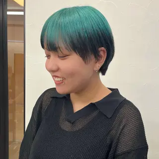 ショート カラー 初めてのショート お任せください✂️のヘアスタイル