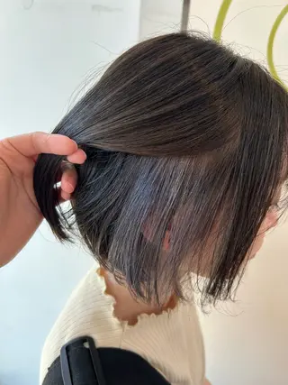 ミディアム カラー 髪質改善⭐️縮毛 🫧内藤紅葉のヘアスタイル