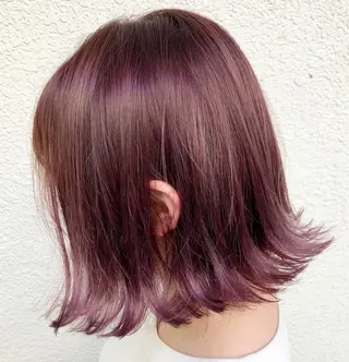 ミディアム カラー パーマ ヘアアレンジ 【白髪ぼかし 専門GBG】自由が丘のヘアスタイル