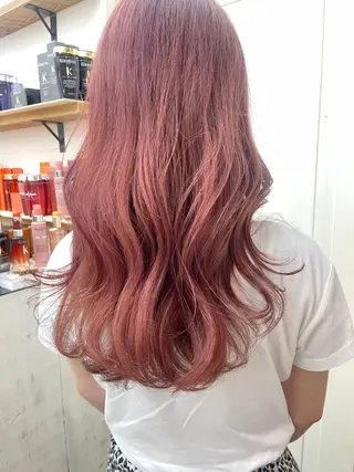 カラー ヘアアレンジ ミディアム パーマ newi 川崎店のヘアスタイル