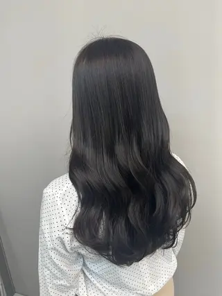 ロング カラー 髪質改善/韓国風 /岡崎/松尾優依のヘアスタイル