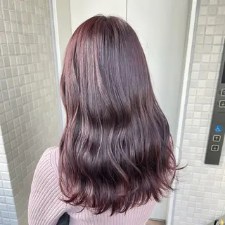 カラー 艶感カラー/オリーブ アレンジ：♡のヘアスタイル