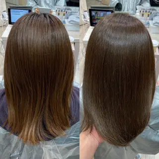 ミディアム 顔まわりカット🌟 くびれヘア/寺門遥輝のヘアスタイル