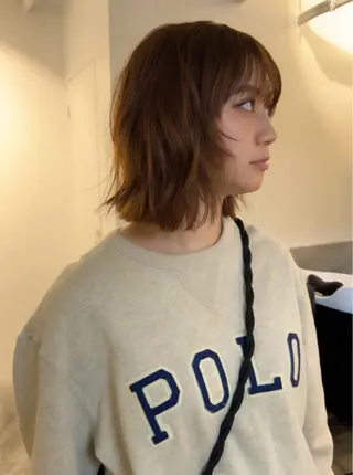 ミディアム カラー 三谷はるな /名古屋/本山のヘアスタイル