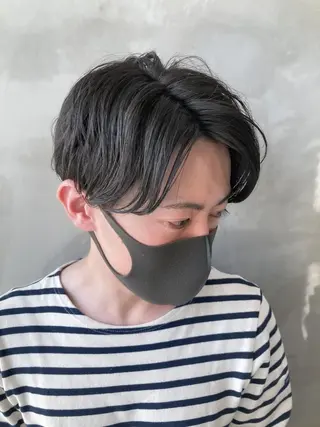 ショート パーマ メンズ 波巻きスパイラルパー マ/シャドウパーマ駿のヘアスタイル