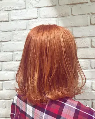 ミディアム カラー ベージュカラー🧸 伊藤なつみのヘアスタイル