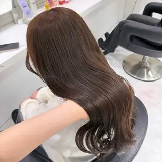 カラー 🤍ブリーチなし ブラウンhimi🤍のヘアスタイル