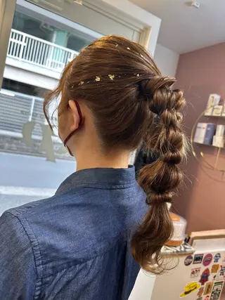 ロング ヘアアレンジ pep natsumiのヘアスタイル