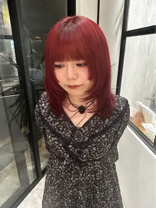 ミディアム カラー 河野いずみ レイヤー/ボブ 🤍のヘアスタイル