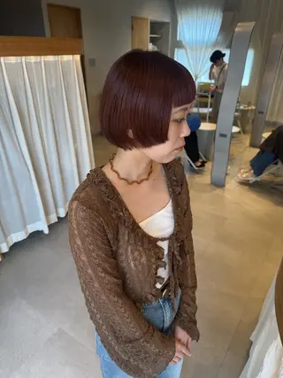 ショート レイヤー/ボブパーマ /垢抜け/タクミのヘアスタイル