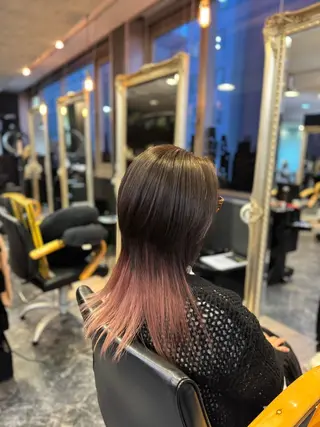 セミロング カラー 店長 ハイトーン× 髪質改善/舘野 涼太のヘアスタイル
