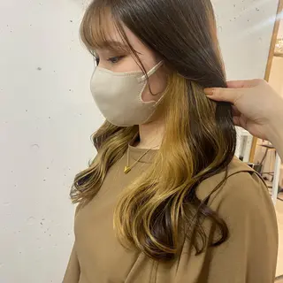 ミディアム カラー 🪭risa 暖色/レイヤー🪭のヘアスタイル