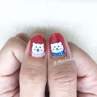 ネイル パラジェル有/ 長さだし/mahoのネイルデザイン