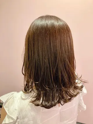 ミディアム カラー ✨髪質改善縮毛矯正✨ 宇田川修平のヘアスタイル