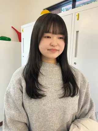ロング 透明感カラー♡ 岡部瑠里のヘアスタイル