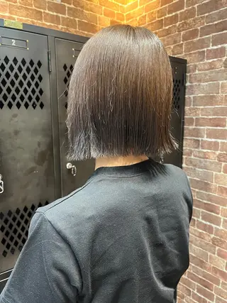 ミディアム カラー パーマ ヘアアレンジ メンズ キッズ ネイル マツエク・マツパ アイブロウ 久木原 ゆりのヘアスタイル