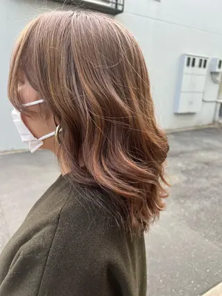 ミディアム カラー ヘアアレンジ 🌈インナーカラー ‘ショウマ’🌈のヘアスタイル