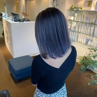 ミディアム W_SALON ［四条河原町］のヘアスタイル