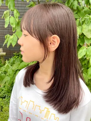 ミディアム カラー VIEW EHIME 齋藤  あつきのヘアスタイル