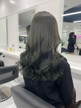 セミロング カラー 渋谷人気1位✨カラー 縮毛、髪質改善のヘアスタイル