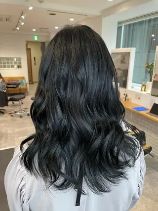 ロング カラー 京都美容師 塩のヘアスタイル