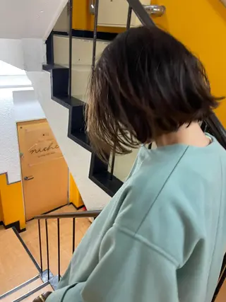 ミディアム さの あやねのヘアスタイル