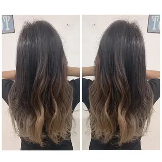 ロング カラー 京都大人女性ショート 徒歩1分/秋山のヘアスタイル