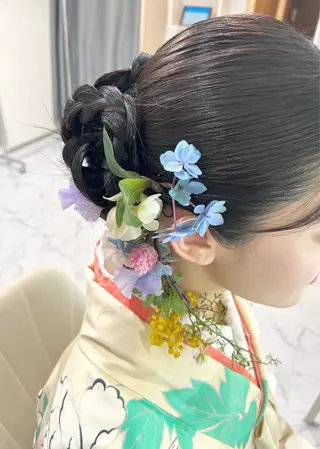 ロング ヘアアレンジ ヘアセット専門店 Rのヘアスタイル