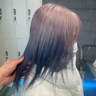 セミロング 激盛ハイトーン🪄✩ Kalin🧁🎀のヘアスタイル