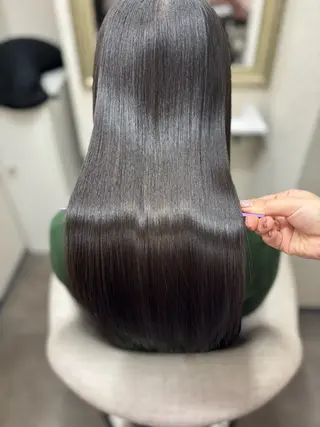 ロング 縮毛矯正/艶髪/ ミヅキ🌹🌙のヘアスタイル