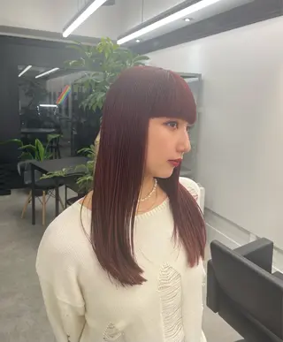 セミロング カラー 川上拓真 ✂︎学芸大学のヘアスタイル